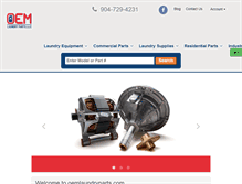 Tablet Screenshot of oemlaundryparts.com